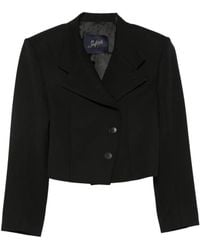 The Seafarer - Liv Double-Breasted Cropped Blazer - Lyst