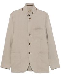 Canali - Veste Boutonnée À Col Montant - Lyst