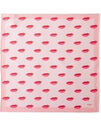Prada - Printed Silk Twill Scarf 55 X 55 - Lyst