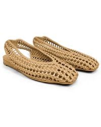 Poche Paris - Woven Slingback Pumps - Lyst