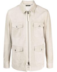Tom Ford - Zip-up Suede Shirt Jacket - Lyst