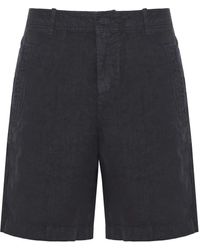 Eleventy - Pocketed Linen Shorts - Lyst