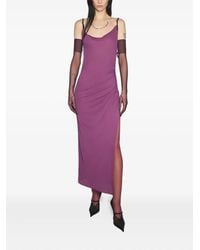 Mugler - Side-Split Midi Dress - Lyst