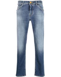 Jacob Cohen - Logo-patch Slim-fit Jeans - Lyst