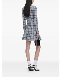 Self-Portrait - Checked Mini Dress - Lyst