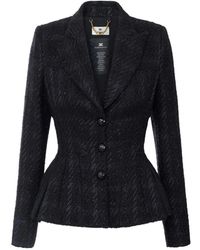 Elisabetta Franchi - Tweed Jacket - Lyst