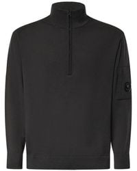 C.P. Company - Lens-Detail Quarter-Zip Sweater - Lyst