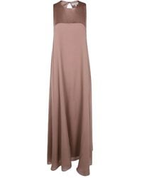 Antonelli - Silk Midi Dress - Lyst