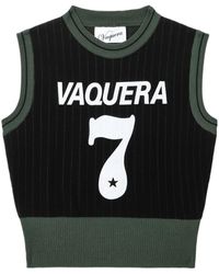 VAQUERA - Logo-print Knit Vest - Lyst
