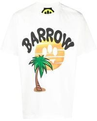 Barrow - Logo-Print Cotton T-Shirt - Lyst