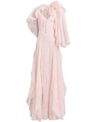Alberta Ferretti - Floral-Lace Maxi Dress - Lyst