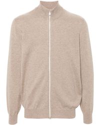 Brunello Cucinelli - Cashmere Zipped Cardigan - Lyst