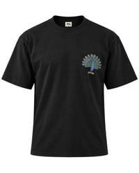 A PAPER KID - Peacock-Print Logo-Print T-Shirt - Lyst