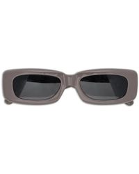 The Attico - X Linda Farrow Mini Marfa Rectangle-Frame Sunglasses - Lyst