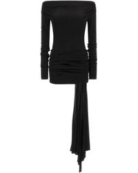 ANDAMANE - Wendell Off-The-Shoulder Draped Mini Dress - Lyst