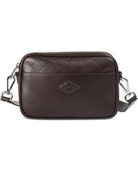 Doucal's - Matelassé-Detail Leather Messenger Bag - Lyst