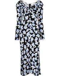 Diane von Furstenberg - Sylviana Ruched Floral-print Stretch-jersey Midi Dress - Lyst