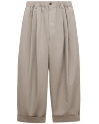 Marni - Pantalon En Toile À Plis - Lyst