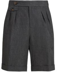 Brunello Cucinelli - ダブルプリーツ ショートパンツ - Lyst