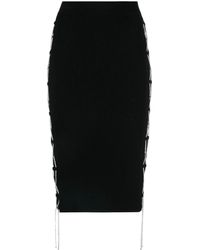 GIUSEPPE DI MORABITO - High-Waist Lace-Detail Skirt - Lyst