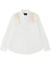 Simone Rocha - Camisa Con Detalle De Perlas Artificiales - Lyst