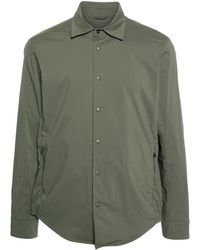 Aspesi - Press-stud Cotton-blend Shirt - Lyst