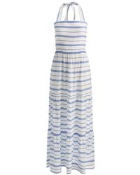 Alice + Olivia - Saige Halterneck Tiered Maxi Dress - Lyst