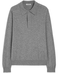 Jil Sander - Wool Polo Shirt - Lyst