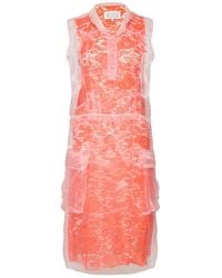 Maison Margiela - Abito Midi Con Design A Strati - Lyst