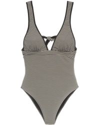 Marysia Swim Nassau Striped Maillot Swimsuit - Zwart