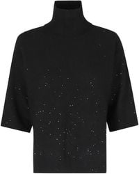 Seventy - Pull Brodé De Sequins À Col Roulé - Lyst