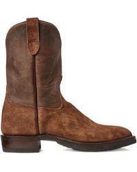 RRL - Walker Leather Ankle Boots - Lyst
