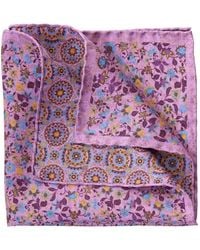 Elizabetta - Rimini Geometric-Print Pocket Square - Lyst