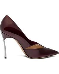 Casadei - 100Mm Blade Pantera Cut-Out Heeled Pumps - Lyst