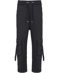 Balmain - Pantalon De Survêtement Cargo Vintage En Argent - Lyst