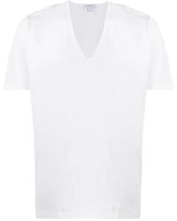 Sunspel - V-Neck T-Shirt - Lyst