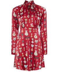 Temperley London - Robe Courte Gloriette À Imprimé Médaille - Lyst