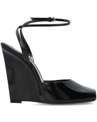 Saint Laurent - The Scandale Wedge Sandals - Lyst