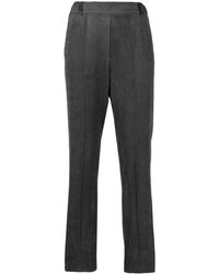 Alysi - Pressed-crease Tapered-leg Trousers - Lyst