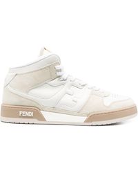Fendi - Ff-logo High-top Sneakers - Lyst