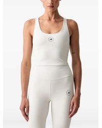 adidas By Stella McCartney - Débardeur À Dos Nageur Et Logo Imprimé - Lyst
