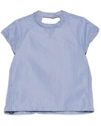 Sacai - Striped T-Shirt - Lyst