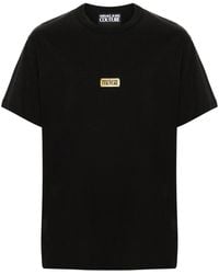Versace Jeans Couture - Logo-Plaque Cotton T-Shirt - Lyst