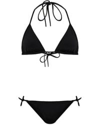 Balmain - Bikini Con Top Triangular - Lyst