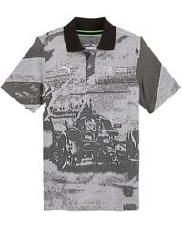 PUMA - X Mercedes Amg Petronas F1 Team Patterned-Jacquard Polo Shirt - Lyst