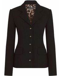 Dolce & Gabbana - Milano-Stitch Jersey Single-Breasted Jacket - Lyst