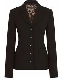 Dolce & Gabbana - Milano-Stitch Jersey Single-Breasted Jacket - Lyst
