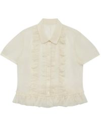 Renli Su - Chemise À Volants Et Manches Courtes - Lyst