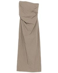 Enza Costa - Plaid-Pattern Tie-Back Maxi Dress - Lyst