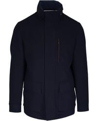Paul & Shark - High-Neck Cashmere Coat - Lyst